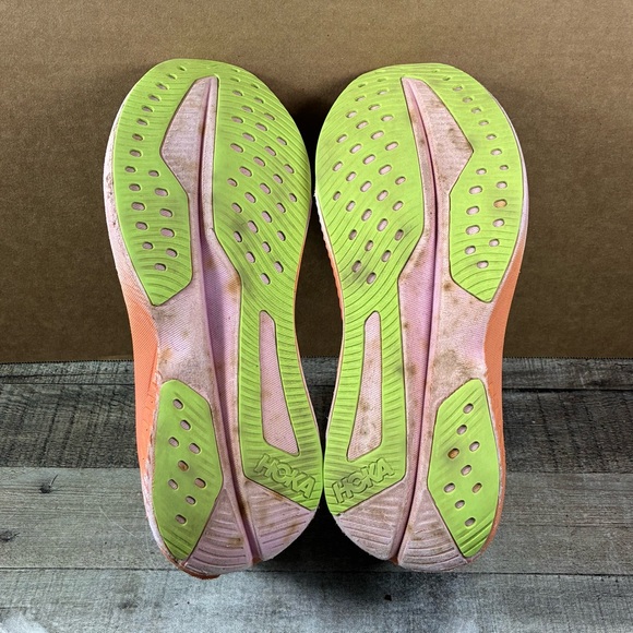Hoka One One Mach 6 Running Shoes Women’s Size 10.5B Blue Pink Orange Sneakers - Picture 10 of 11